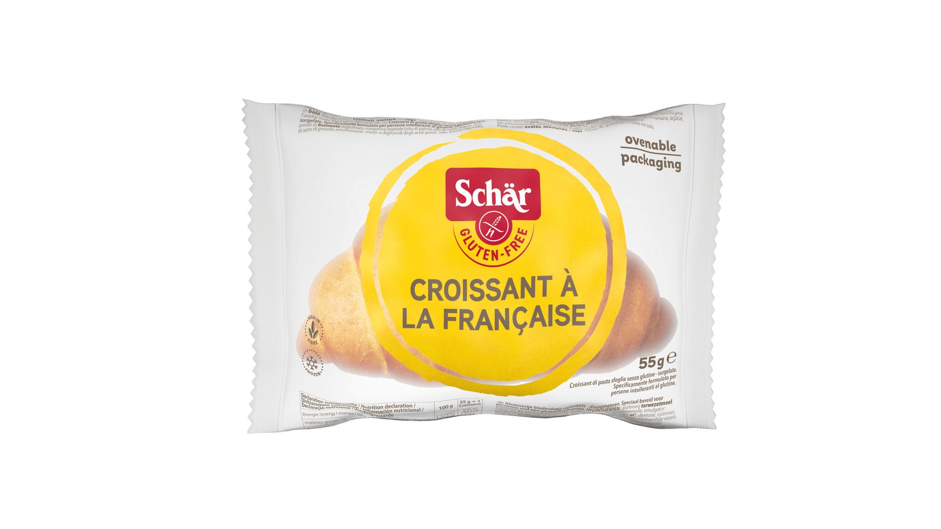 Sicurezza e gusto per la colazione gluten-free con il Croissant à la francaise Schär in imballo infornabile!